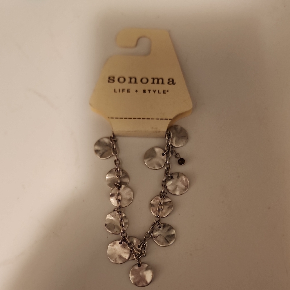Silver Disc Necklace